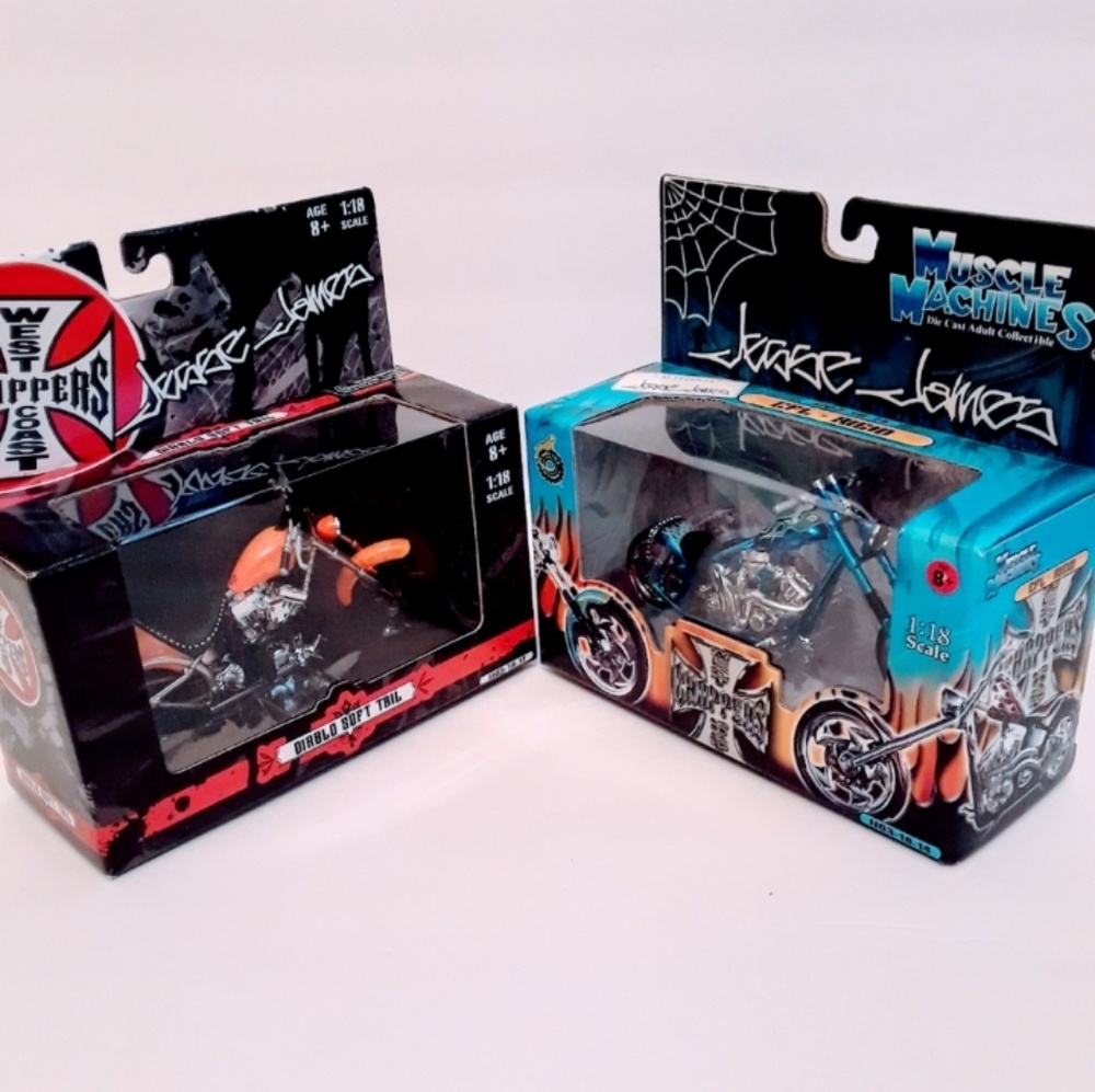 -2 BIKE SET - JESSE JAMES WEST COAST CHOPPE…